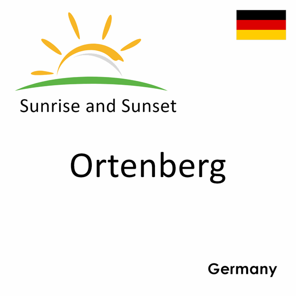 Sunrise and sunset times for Ortenberg, Germany