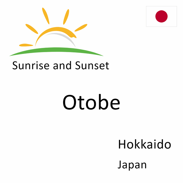 Sunrise and sunset times for Otobe, Hokkaido, Japan