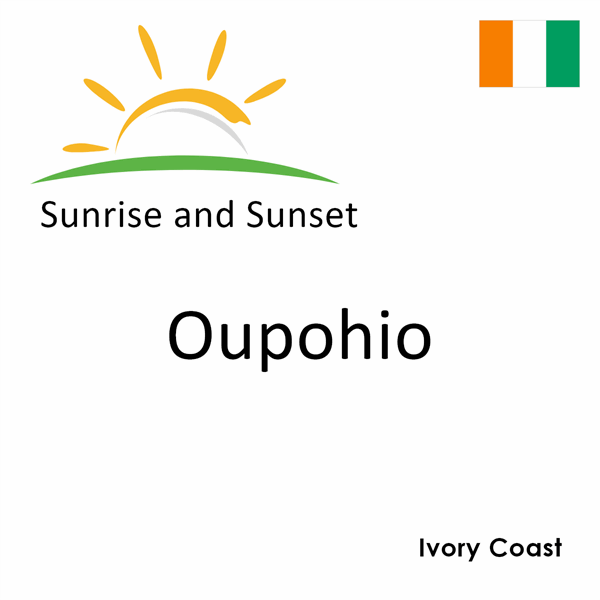 Sunrise and sunset times for Oupohio, Ivory Coast