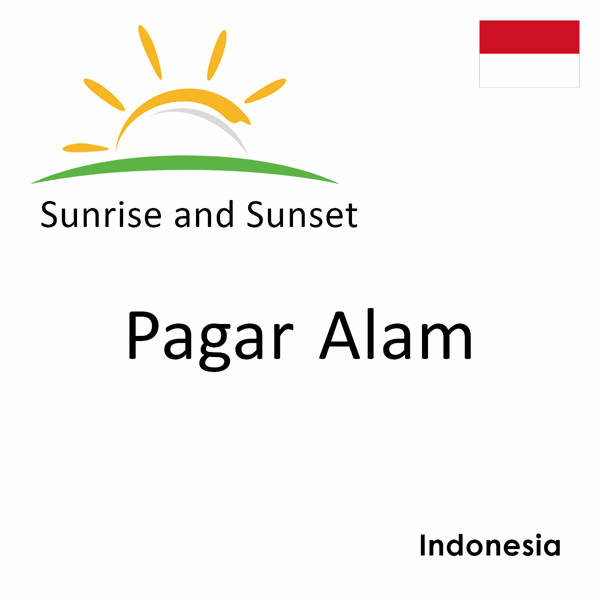 Sunrise and sunset times for Pagar Alam, Indonesia