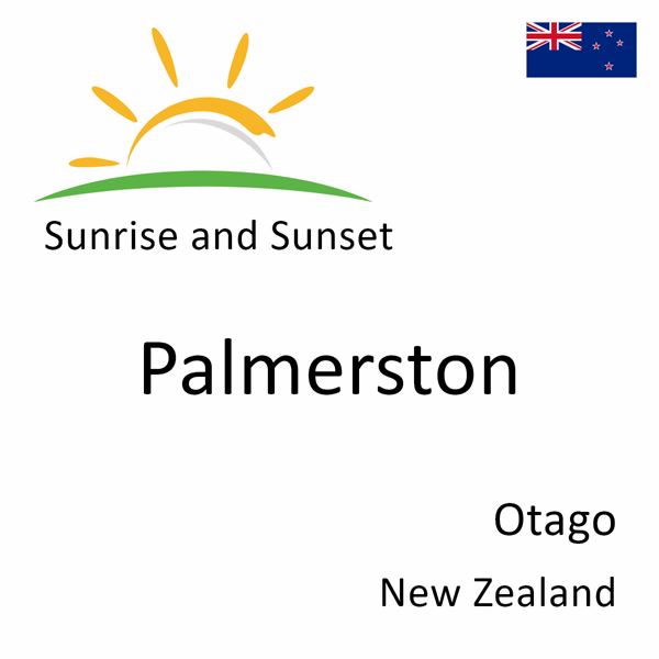 Sunrise and sunset times for Palmerston, Otago, New Zealand