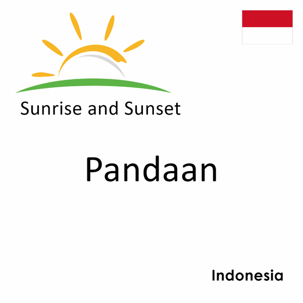 Sunrise and sunset times for Pandaan, Indonesia