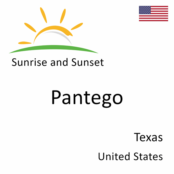 Sunrise and sunset times for Pantego, Texas, United States