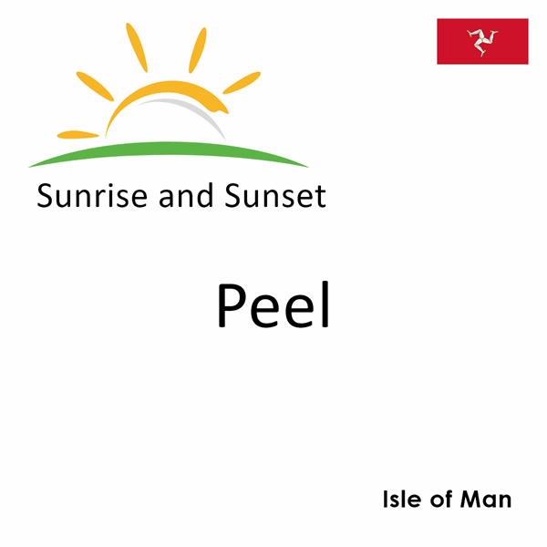 Sunrise and sunset times for Peel, Isle of Man