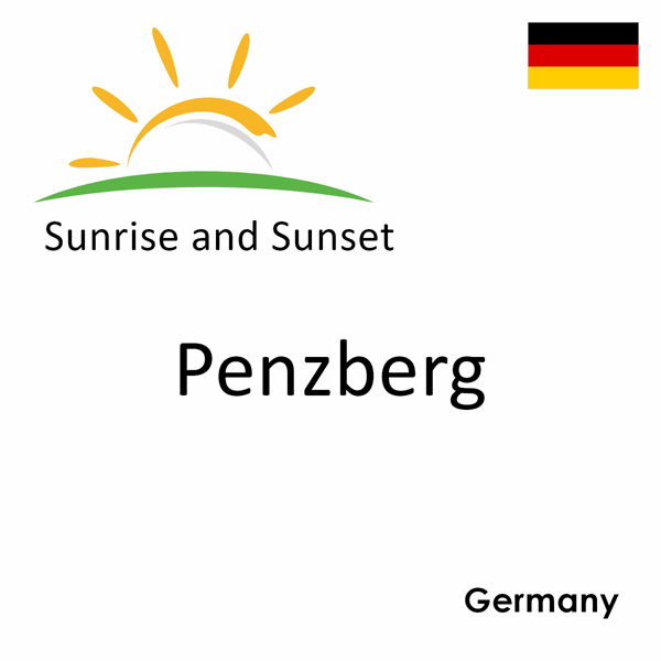 Sunrise and sunset times for Penzberg, Germany