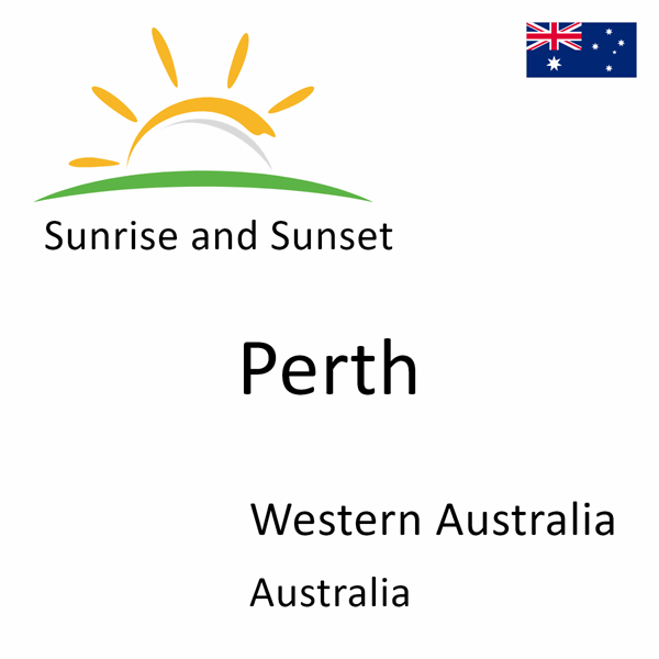 Sunrise and sunset times for Perth, Western Australia, Australia