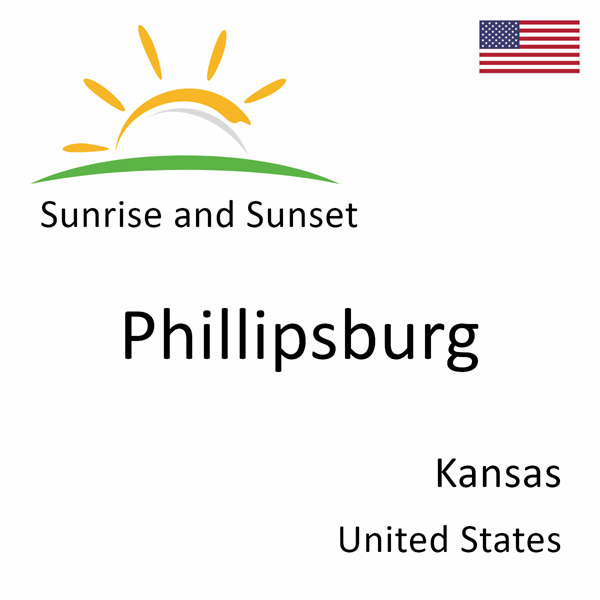 Sunrise and sunset times for Phillipsburg, Kansas, United States