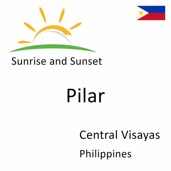 Sunrise and sunset times for Pilar, Central Visayas, Philippines