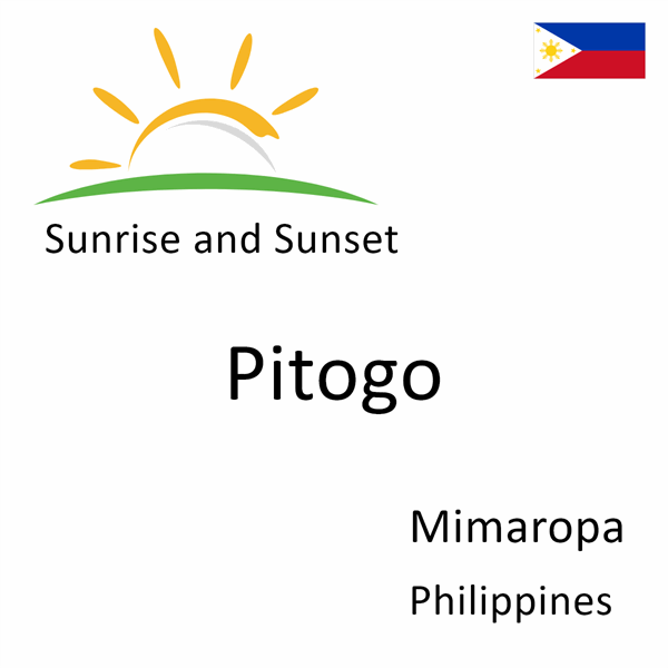 Sunrise and sunset times for Pitogo, Mimaropa, Philippines