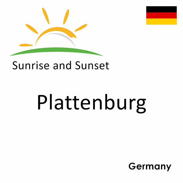 Sunrise and sunset times for Plattenburg, Germany