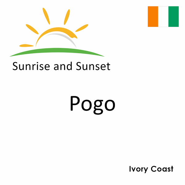 Sunrise and sunset times for Pogo, Ivory Coast