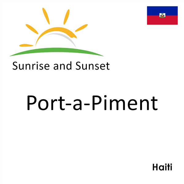 Sunrise and sunset times for Port-a-Piment, Haiti