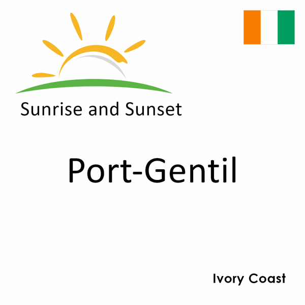 Sunrise and sunset times for Port-Gentil, Ivory Coast