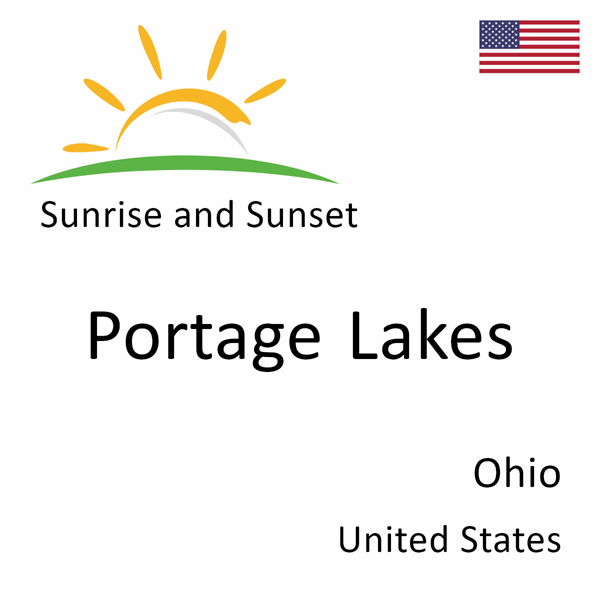 Sunrise and sunset times for Portage Lakes, Ohio, United States