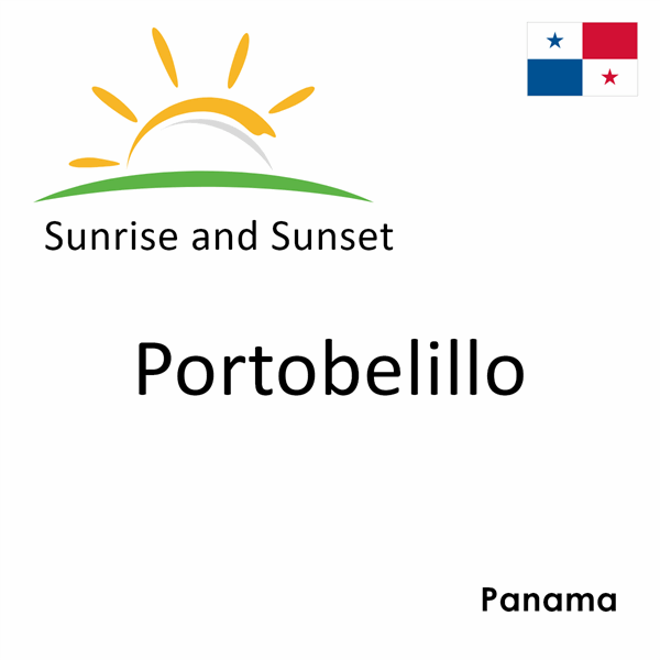 Sunrise and sunset times for Portobelillo, Panama