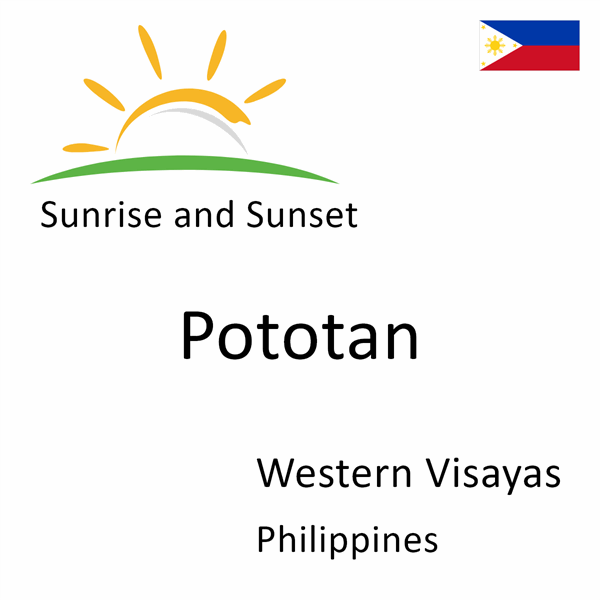 Sunrise and sunset times for Pototan, Western Visayas, Philippines