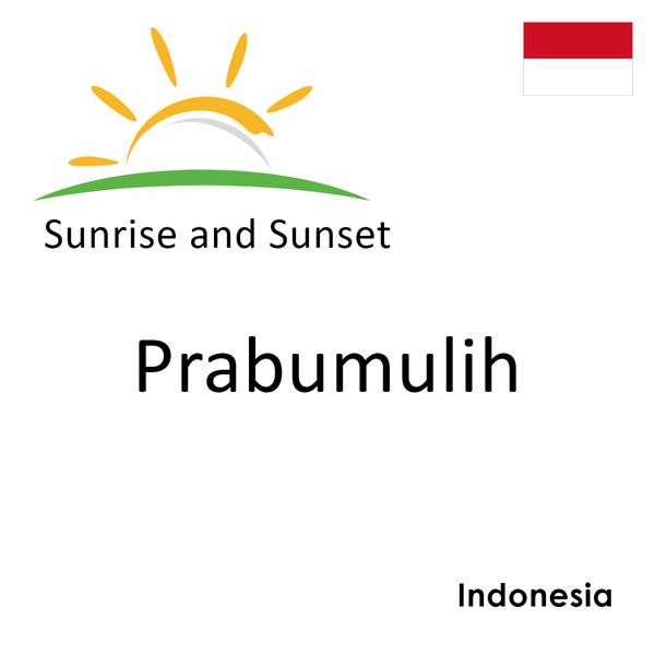 Sunrise and sunset times for Prabumulih, Indonesia