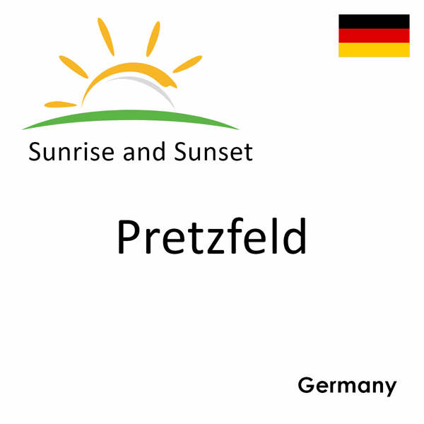 Sunrise and sunset times for Pretzfeld, Germany