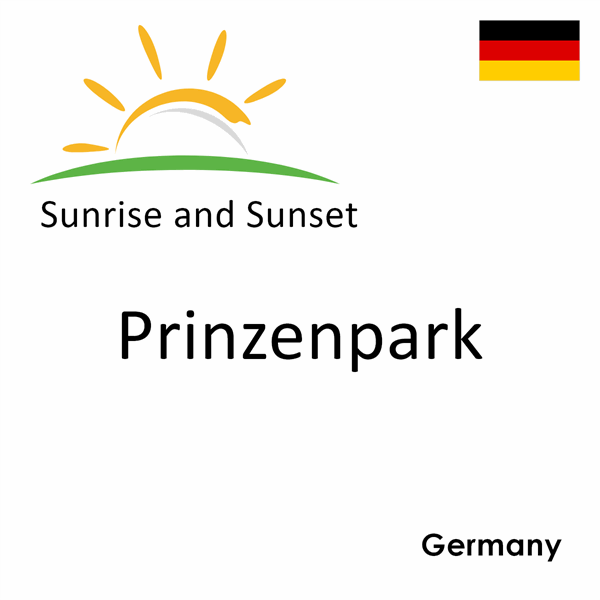 Sunrise and sunset times for Prinzenpark, Germany