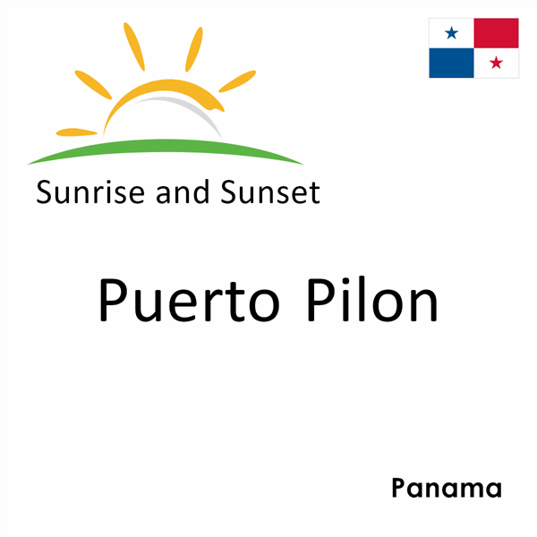 Sunrise and sunset times for Puerto Pilon, Panama