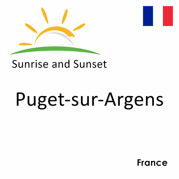 Sunrise and sunset times for Puget-sur-Argens, France