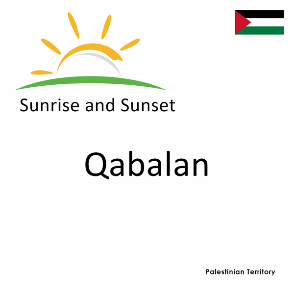 Sunrise and sunset times for Qabalan, Palestinian Territory