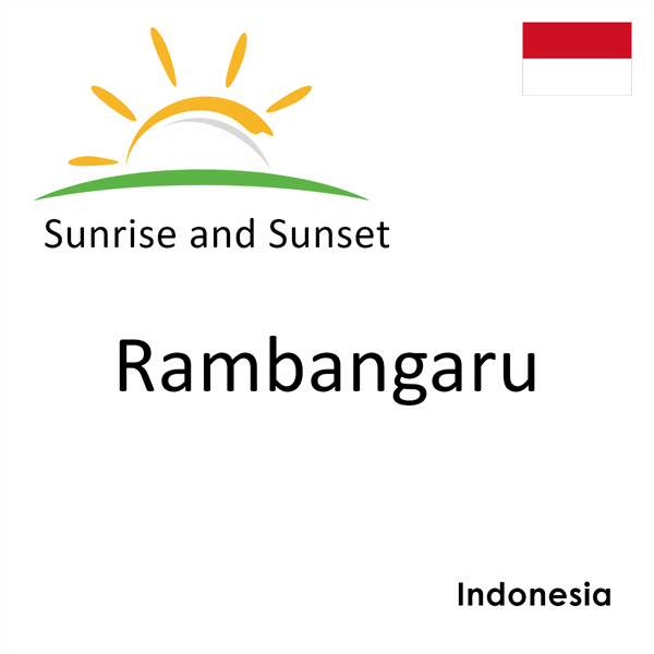 Sunrise and sunset times for Rambangaru, Indonesia