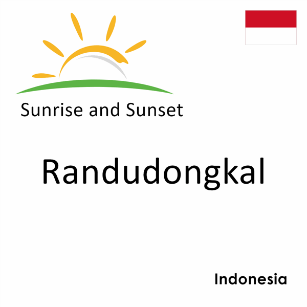 Sunrise and sunset times for Randudongkal, Indonesia