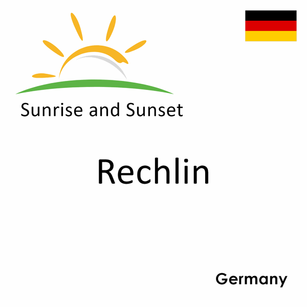 Sunrise and sunset times for Rechlin, Germany