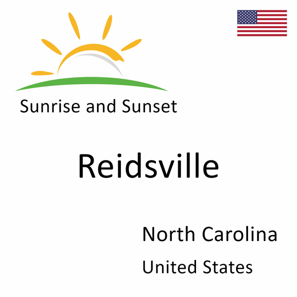 Sunrise and sunset times for Reidsville, North Carolina, United States