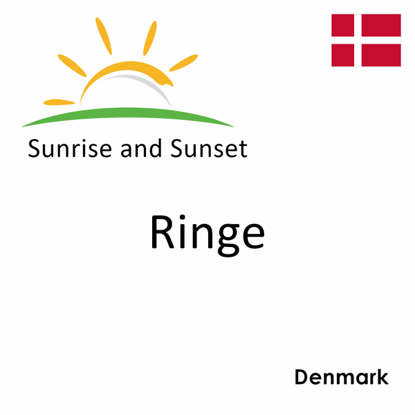 Sunrise and sunset times for Ringe, Denmark