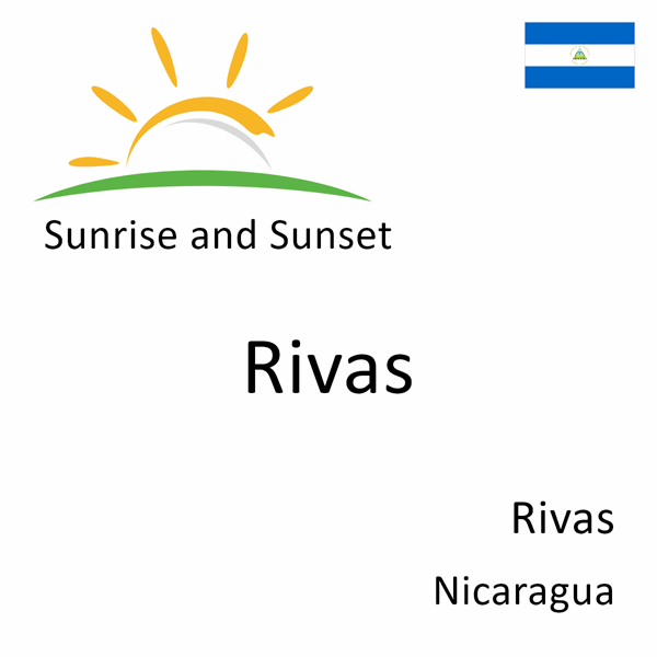 Sunrise and sunset times for Rivas, Rivas, Nicaragua