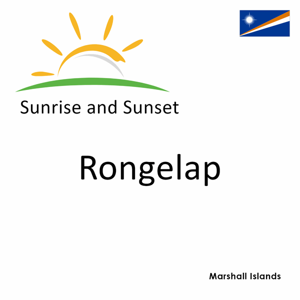 Sunrise and sunset times for Rongelap, Marshall Islands