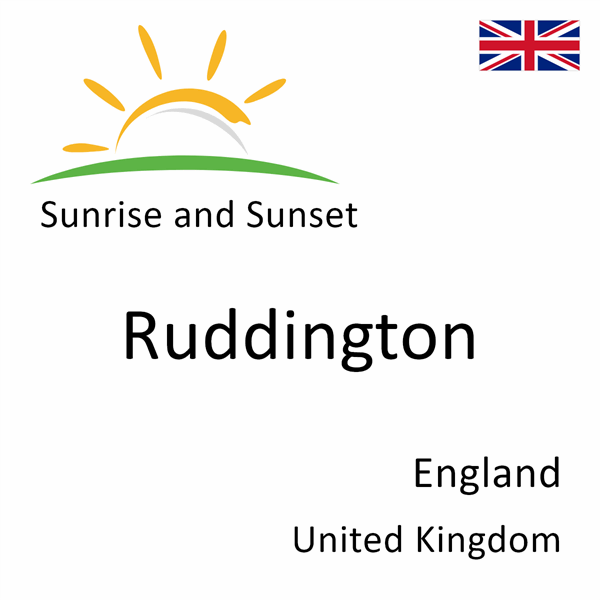 Sunrise and sunset times for Ruddington, England, United Kingdom