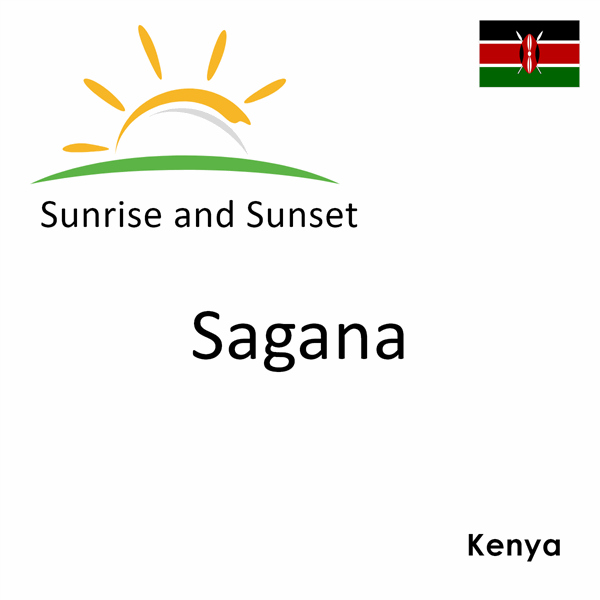 Sunrise and sunset times for Sagana, Kenya