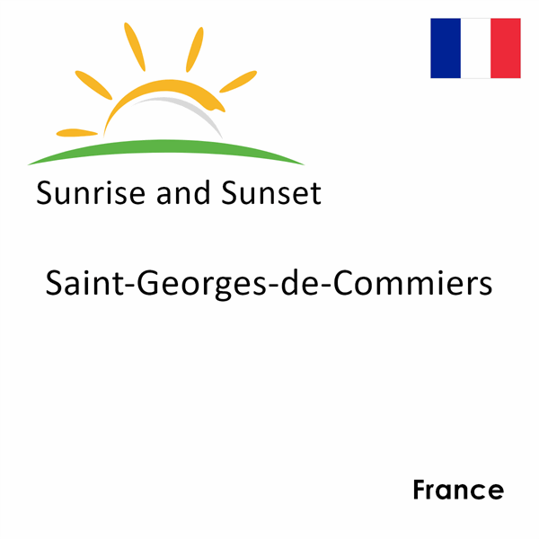 Sunrise and sunset times for Saint-Georges-de-Commiers, France