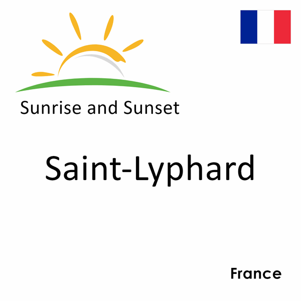 Sunrise and sunset times for Saint-Lyphard, France