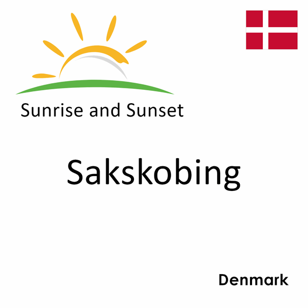 Sunrise and sunset times for Sakskobing, Denmark