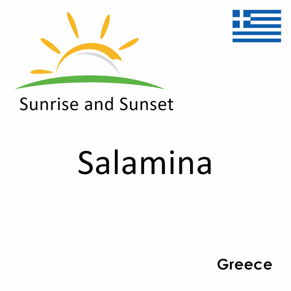 Sunrise and sunset times for Salamina, Greece