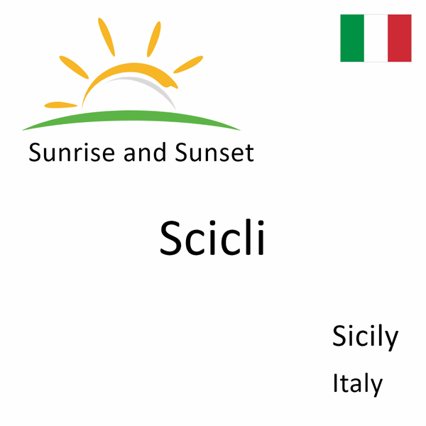 Sunrise and sunset times for Scicli, Sicily, Italy