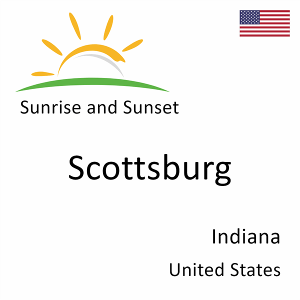 Sunrise and sunset times for Scottsburg, Indiana, United States