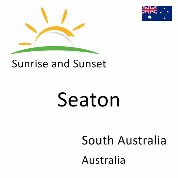 Sunrise and sunset times for Seaton, South Australia, Australia