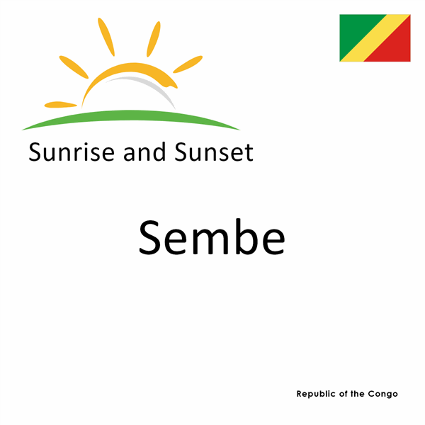 Sunrise and sunset times for Sembe, Republic of the Congo