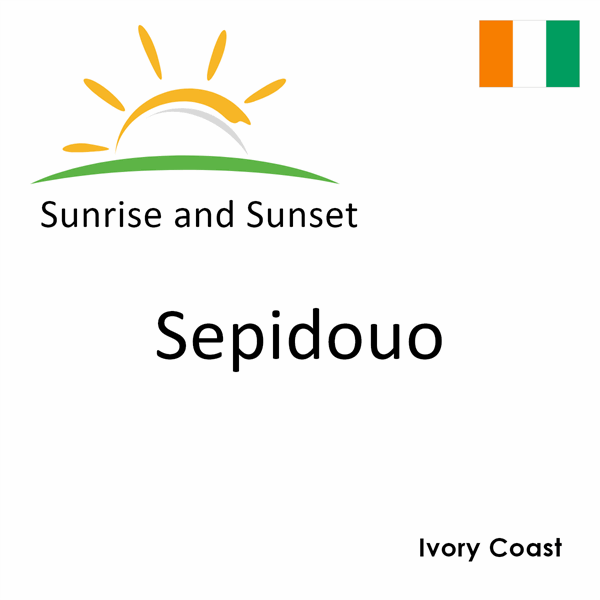 Sunrise and sunset times for Sepidouo, Ivory Coast