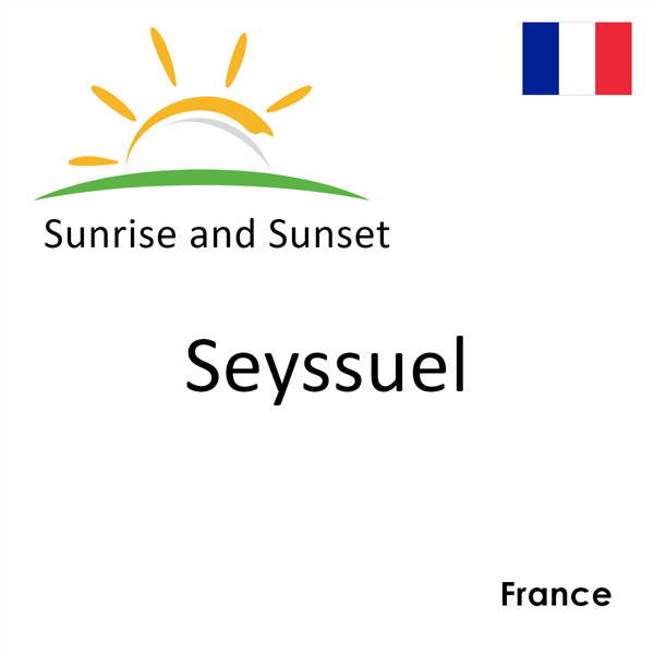 Sunrise and sunset times for Seyssuel, France