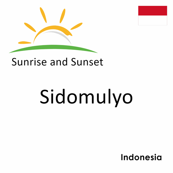 Sunrise and sunset times for Sidomulyo, Indonesia