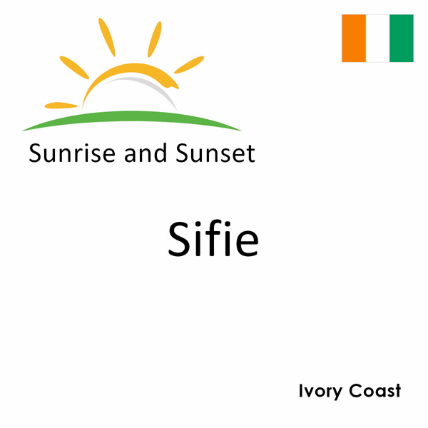 Sunrise and sunset times for Sifie, Ivory Coast