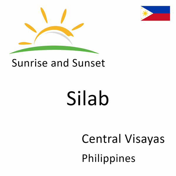 Sunrise and sunset times for Silab, Central Visayas, Philippines