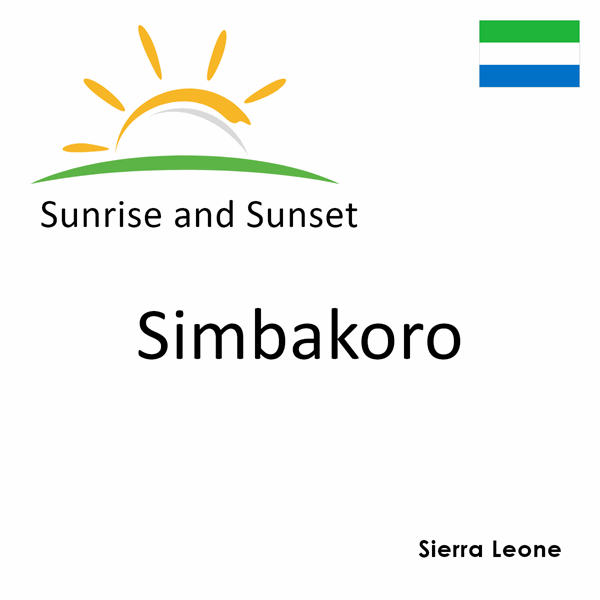 Sunrise and sunset times for Simbakoro, Sierra Leone