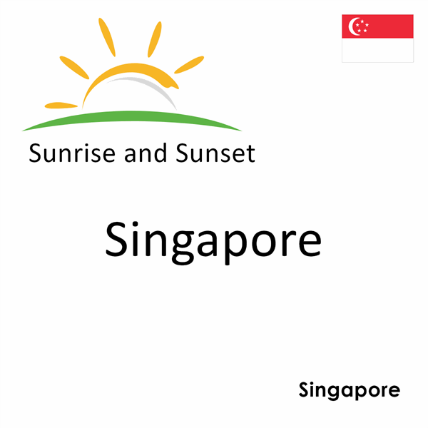 Sunrise and sunset times for Singapore, Singapore